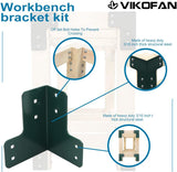 8Pcs Workbench Bracket Kit Sturdy Steel Angle Brackets