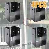 4PCS 4x6" Black Joist Hanger